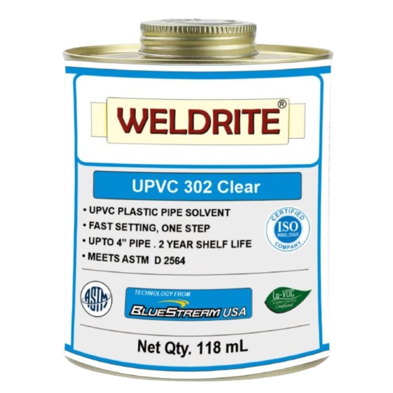 Upvc Clear Solvent Cement 302, For Construction Use, Fittings, Joint Filling, Feature : Fast Set, High Quality