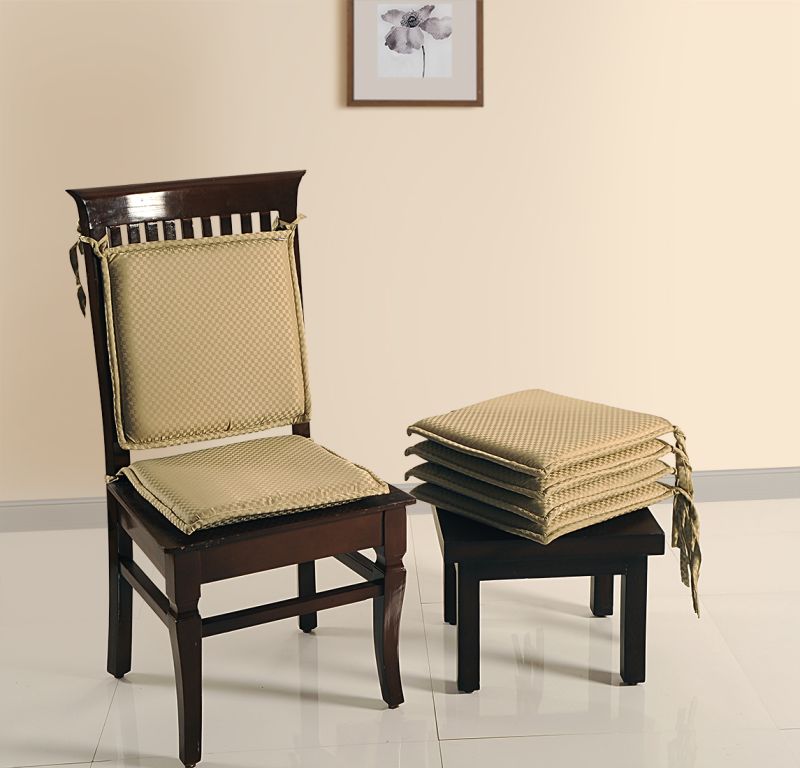 Swayam Square Plain Cotton Chair Pads