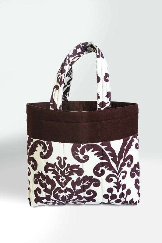 Printed Brown Designer Shopping Bag, Handle Type : Loop Handle