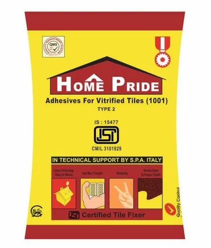 Home Pride 1001-Grey Tile Adhesive, Packaging Type : PP Bag