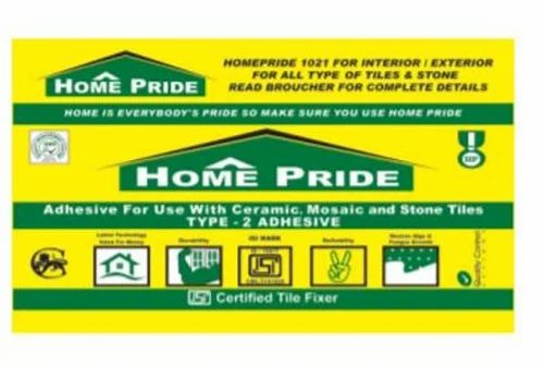 Home Pride 1021-Grey Tile Adhesive, Packaging Type : Bag