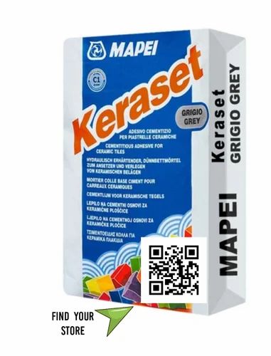 Mapei Keraset Grey Tile Adhesive, Packaging Type : PP Bag