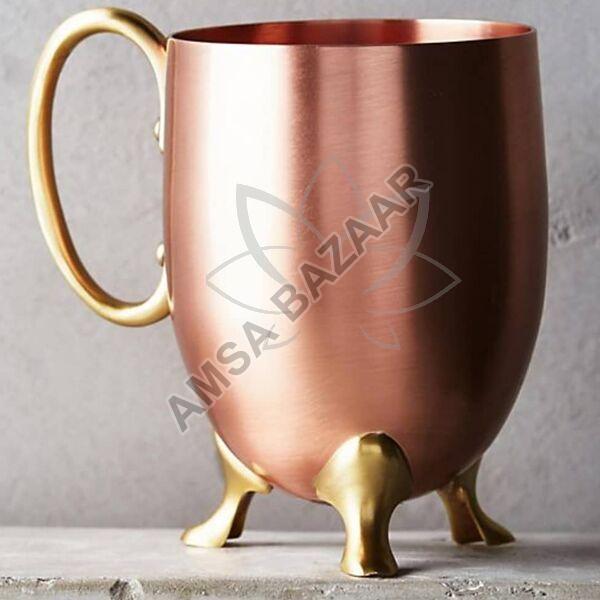 Polished Copper Brass Mug, Feature : Attractive Designs, Corrosion Proof, Durable