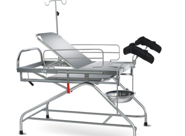 Rectangular Stainless Steel Labour Table, for Hospital, Clinic
