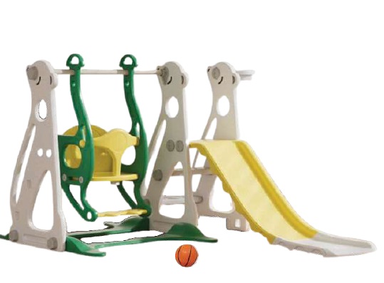 Multicolor Plastic Small Slide & Basketball, Color : Mulicolor