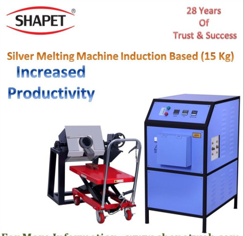 15Kg Silver Melting Machine With Tilting Unit
