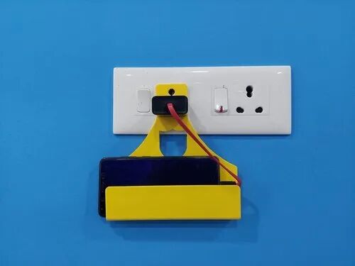 Plastic Mobile Phone Charging Holder, Color : Yellow
