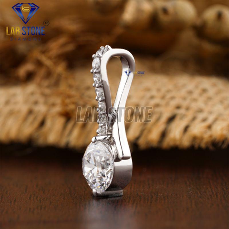 Dazzling Round Cut Diamond White Gold Pendant