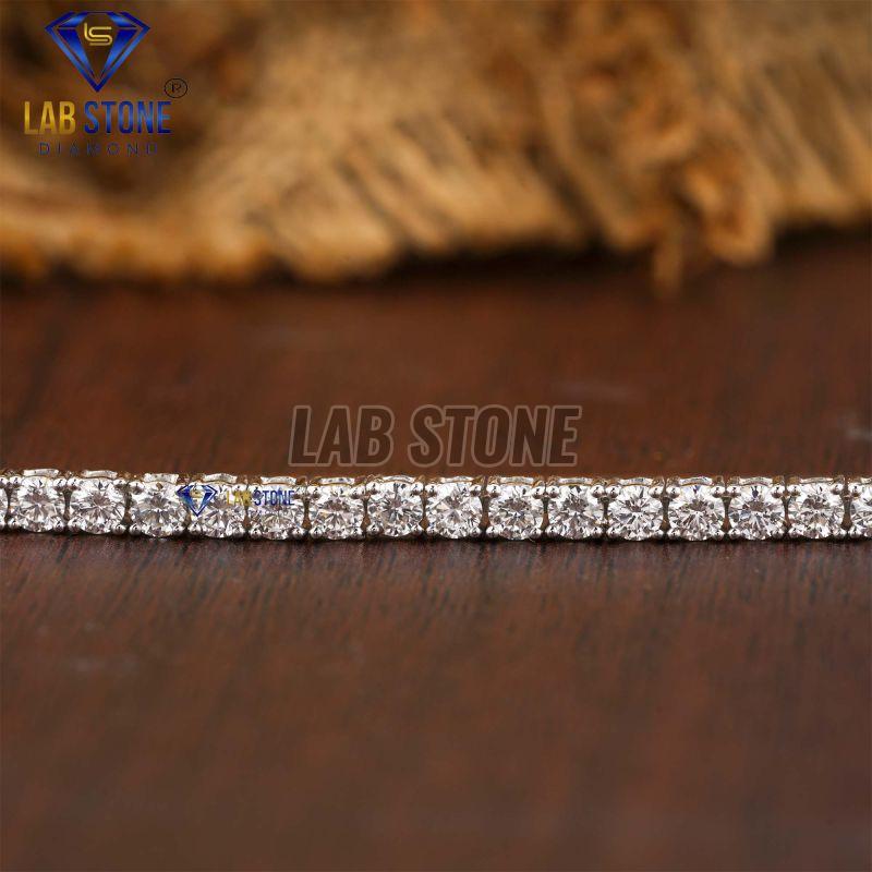 Attractive Round Cut Diamond White Gold Bracelet