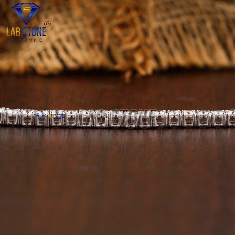 Attractive Round Cut Diamond White Gold Bracelet