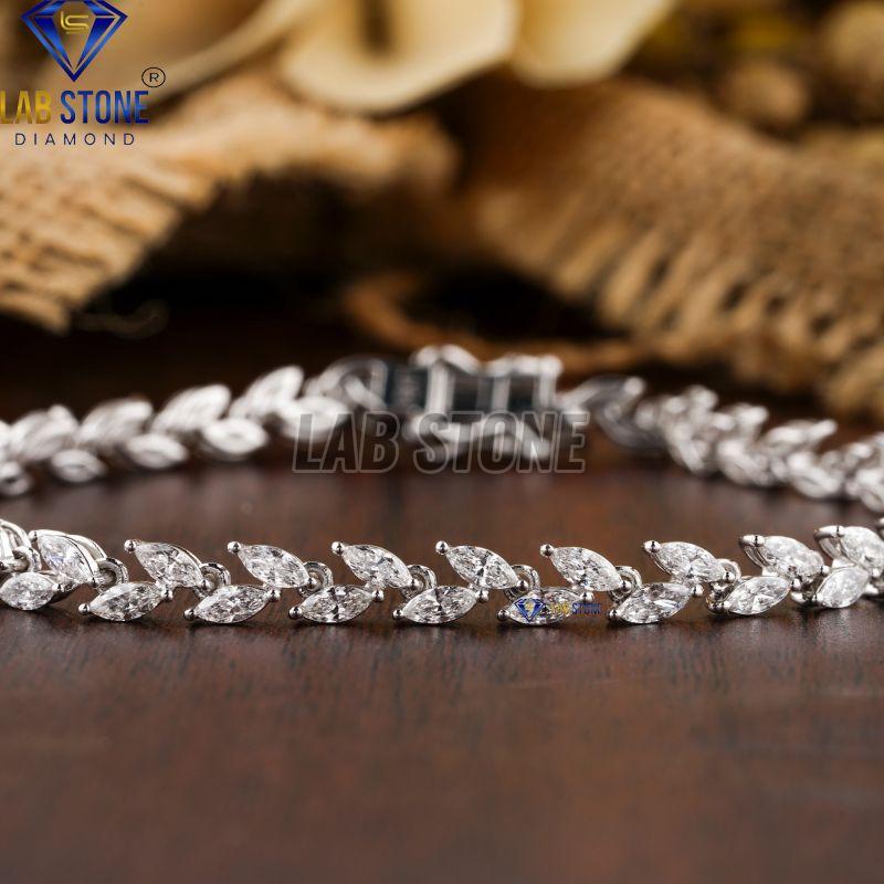 Luxurious Round Cut Diamond White Gold Bracelet