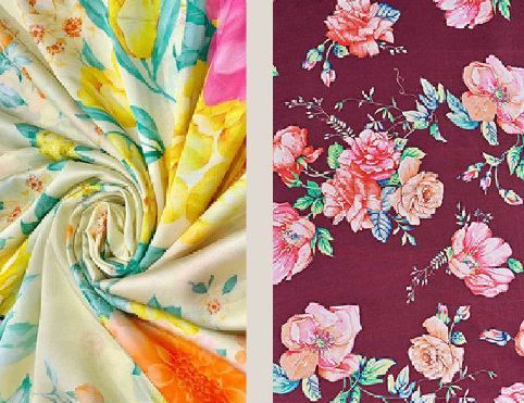 Modal Satin Printed Fabric