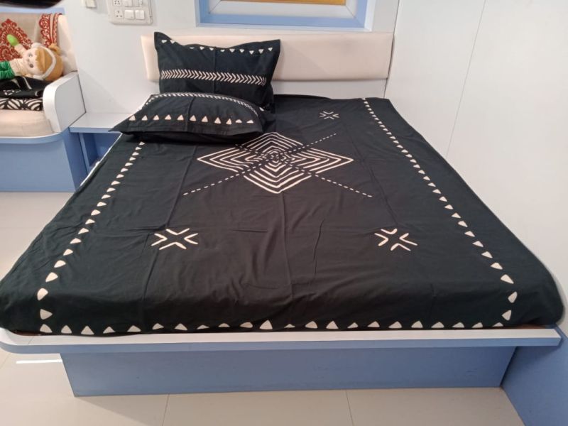 APPLIQUE WORK DOUBLE BEDSHEETS