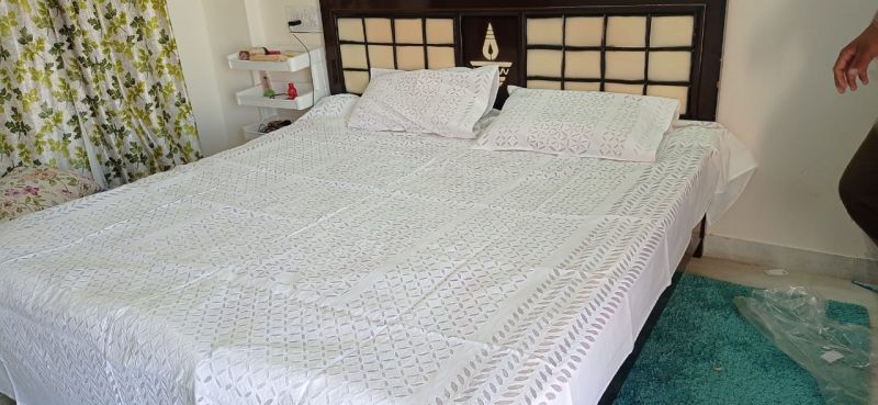 APPLIQUE WORK DOUBLE BEDSHEETS