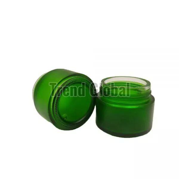 Green Glass Jar