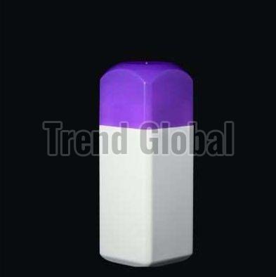 HDPE Square Talcum Powder Bottle