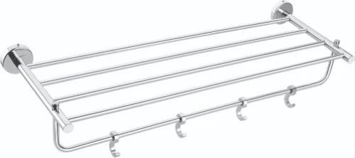 Martin Chrome Plated Stainless Steel Towel Rack With Hook