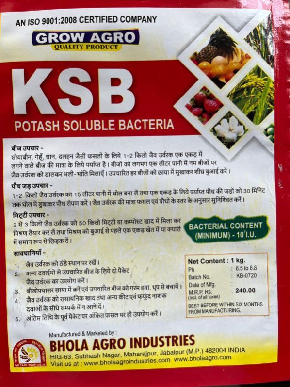 Potash Solubilizing Bacteria (KSB)