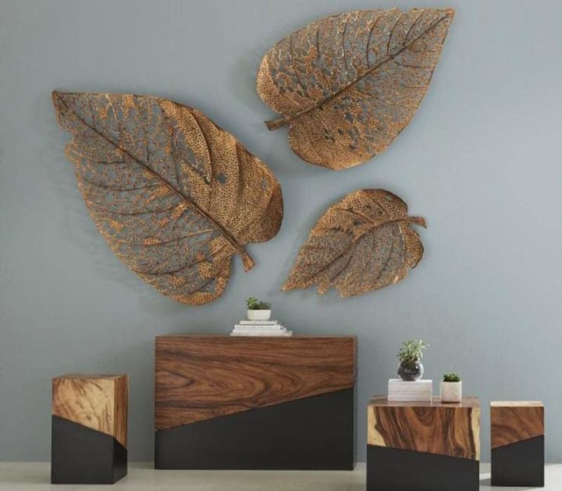 Metal Leaves Wall Art