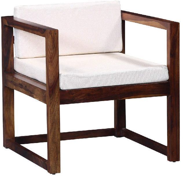 Wooden Chair With Armrest