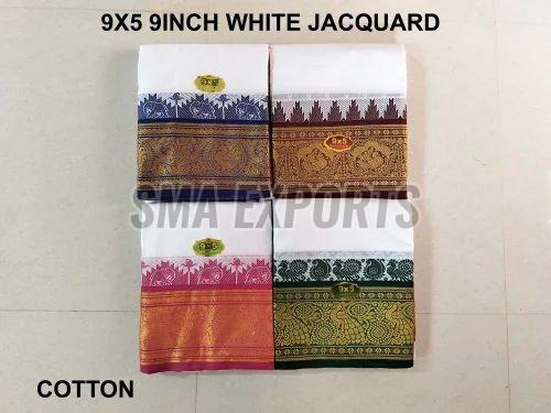 9 X 5 Jacquard Border Dhoti