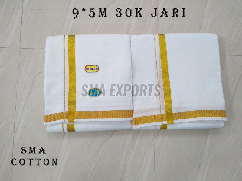 9X5 30K JARI COTTON DHOTI