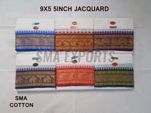 9 X 5 Jacquard Border Dhoti