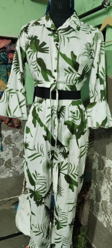 Trousers Crop Top Set