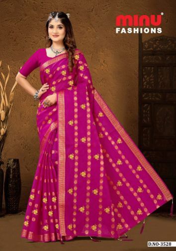 Ruhani Embroidered Cotton Saree