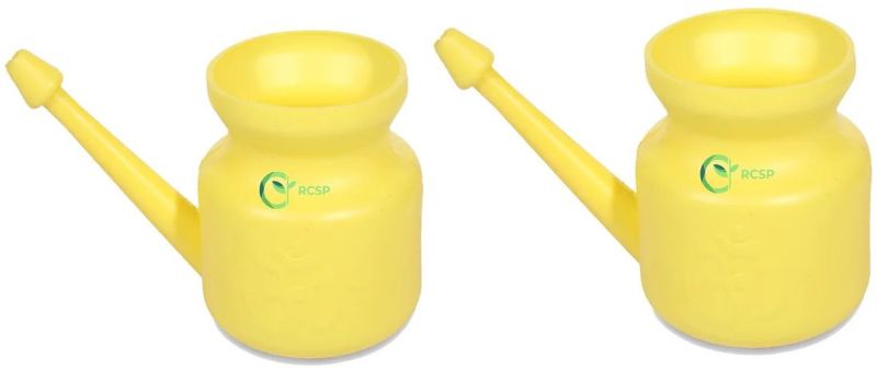 RCSP Plastic Yellow Jal Neti Pot Pack Of 2