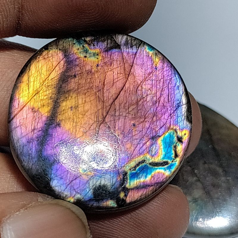 Multi Purple Labradorite Stone