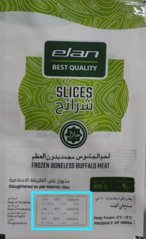 Buffalo Meat Slices