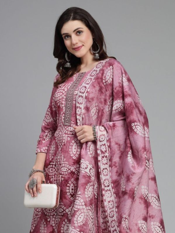 Ladies Printed Anarkali Suit