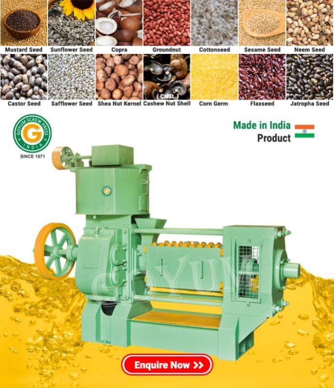 Linseed / Flaxseed Oil Extruder Machine