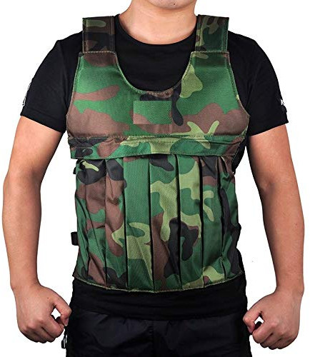 IRIS Fitness 12kg Weighted Vest Fixed Camouflage Military Jacket