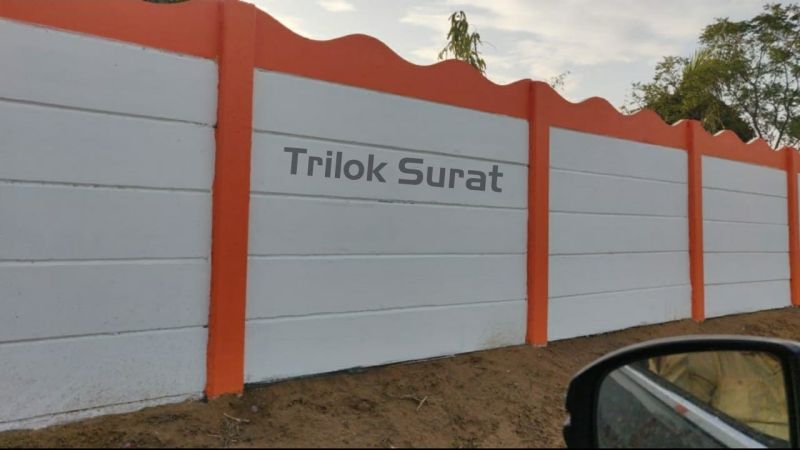 Trilok Prefab Industrial Cement Compound Wall