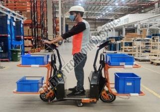 Motorized Warehouse Order Picking Trolley