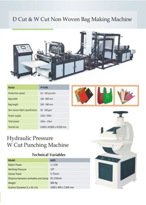 Fully Automatic Non Woven Box Type Bag Making Machine