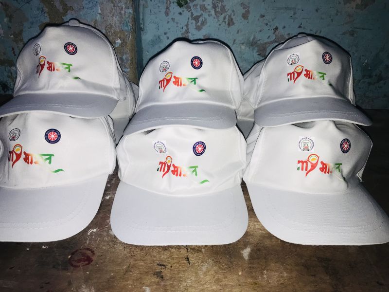 My Bharat Logo Printed Cap