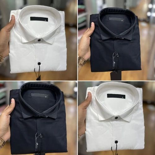 Cotton Collar Neck Mens Plain Formal Shirt, Sleeve Style : Full Sleeve ...