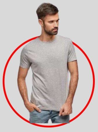 Mens Silver Finish Round Neck T-Shirts