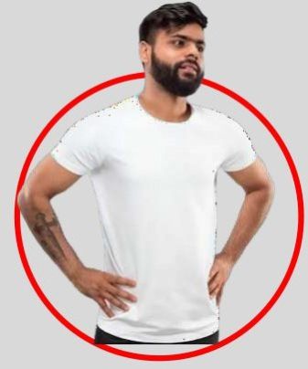 Mens Stain Repellent Round Neck T-Shirts