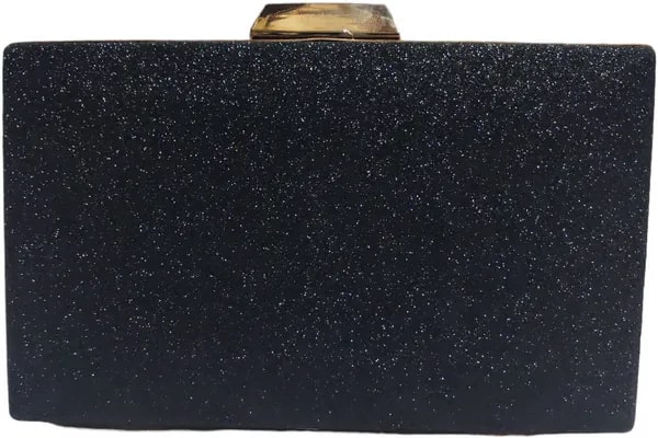 Blue Shinny Resin Clutch Bag