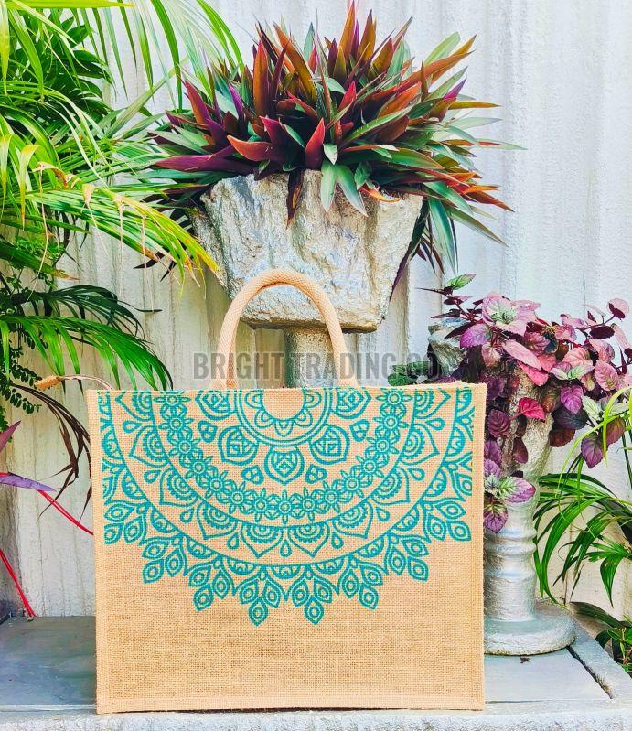 Jute Printed Shopping Bag