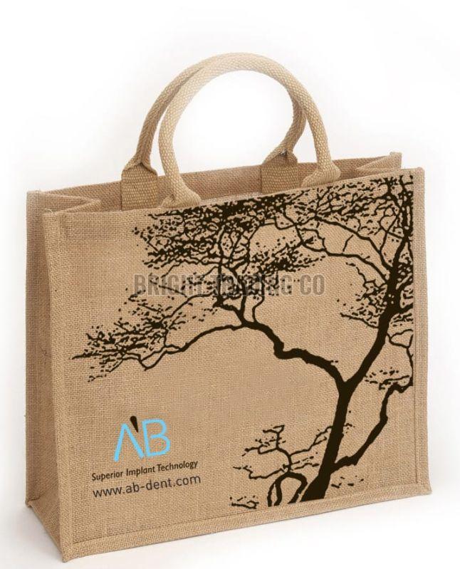 Jute Printed Shopping Bag