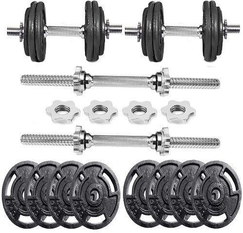 Adjustable Cast Iron Dumbbell Set With Weight Plates