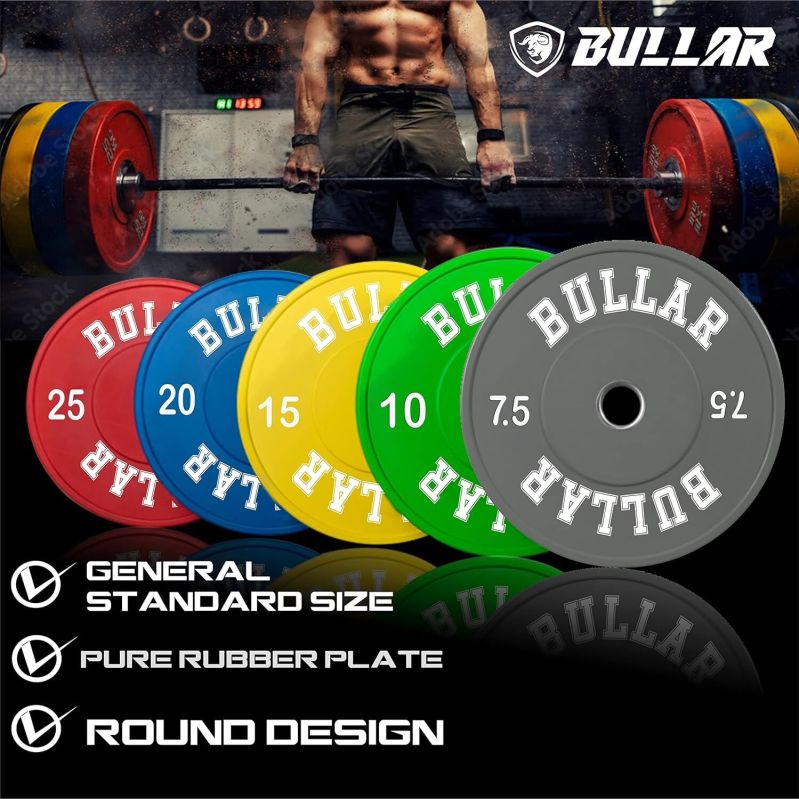 BULLAR Olympic Color Rubber Bumper Plates