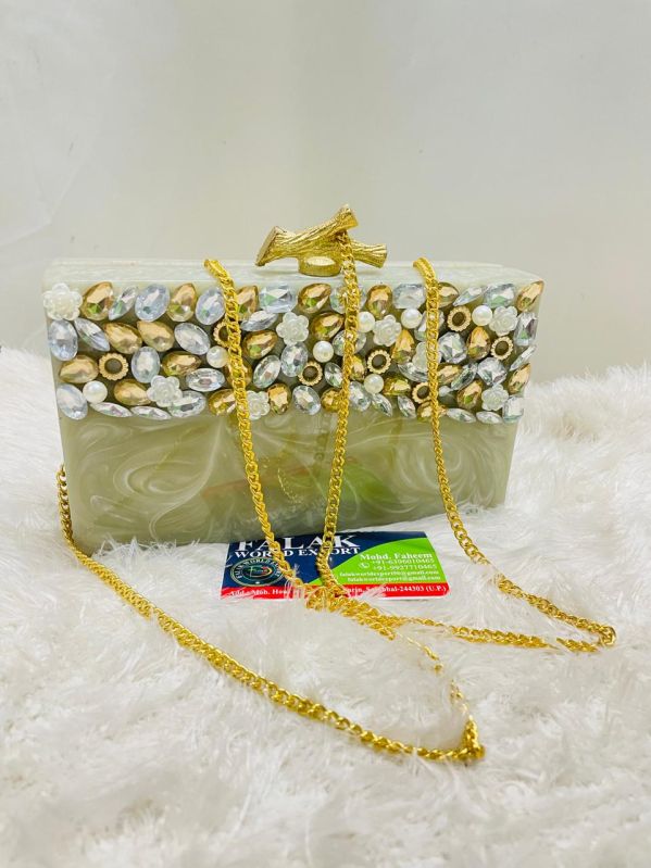 Stylish Resin Clutch Bag