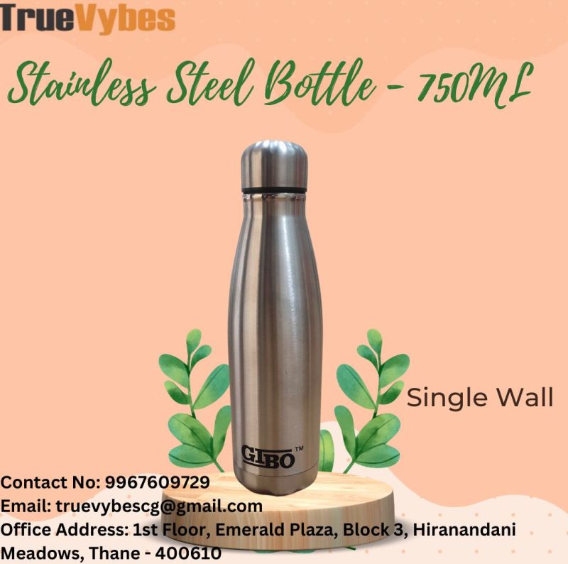 Stainless Steel Round Water Bottle