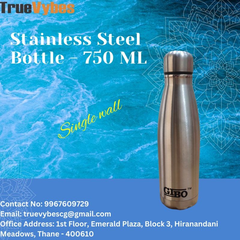 Stainless Steel Round Water Bottle